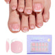 L-S Squoval-Pink French Tip ToeNail