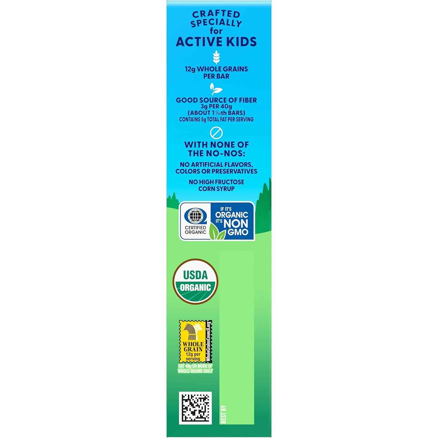 Zbar - Soft-Baked Energy Snack Bars - Non-GMO - 12g Whole Grains - USDA Organic Granola Bars - Snacks for Kids (6 Pack)