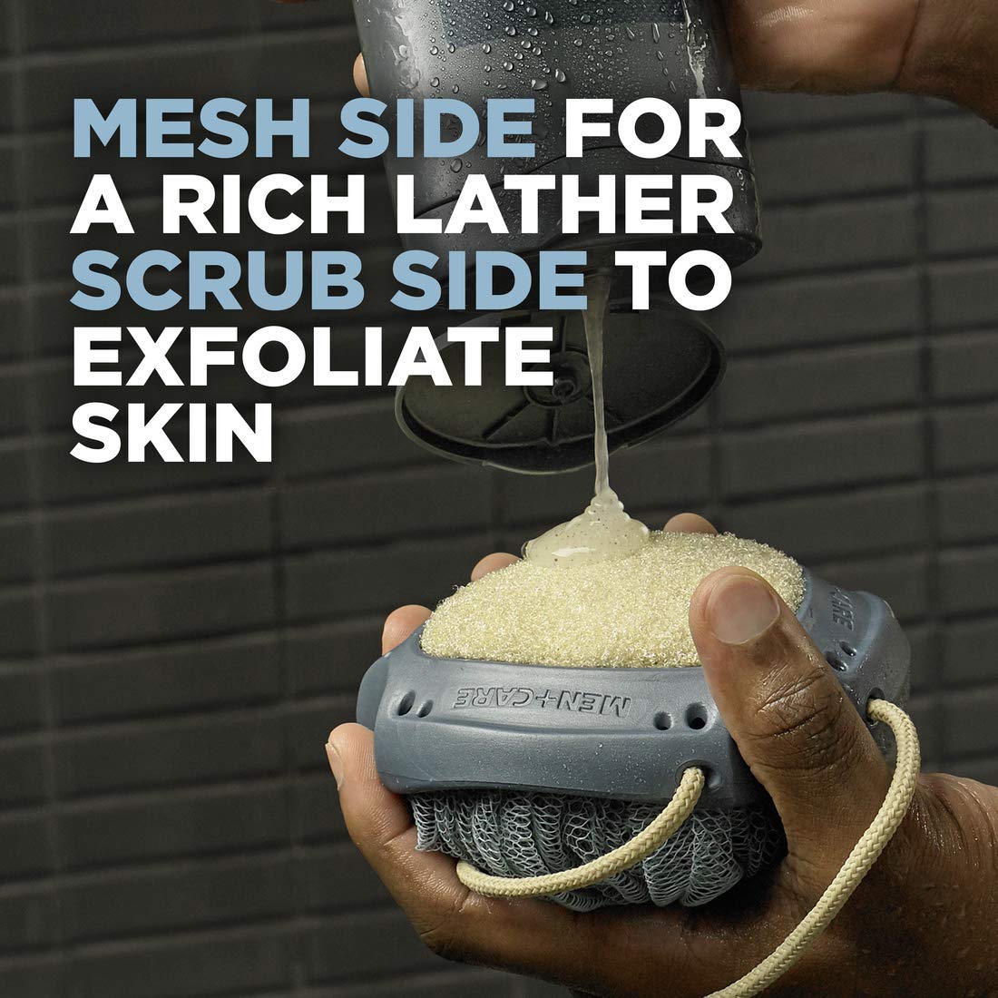 DOVE_MEN_+_CARE_Shower_Tool_4_Count_For_Stronger,_Healthy-Feeling_Skin_Active_Clean_Scrubs_and_Exfoliates_for_a_Deeper_Clean_With_Body_Wash