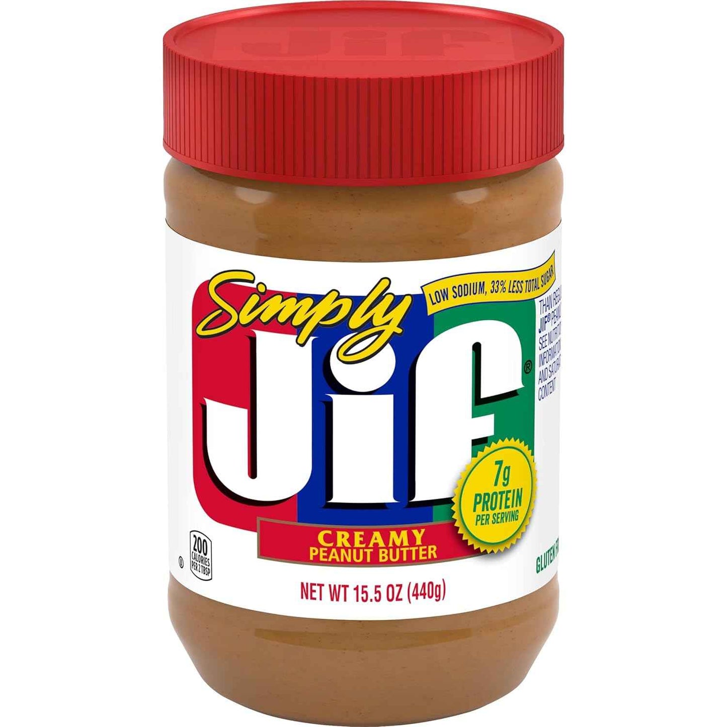 Simply Jif Creamy Peanut Butter, 15.5 Ounces (Pack fo 1)