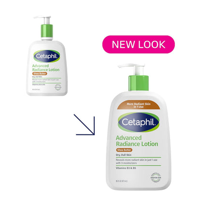 Cetaphil_Body_Lotion,_Advanced_Radiance_Lotion_with_Shea_Butter_for_Dry,_Sensitive_Skin,_16_oz,_Pack_of_2,_Fragrance_Free,_Hypoallergenic,_Non-Comedogenic