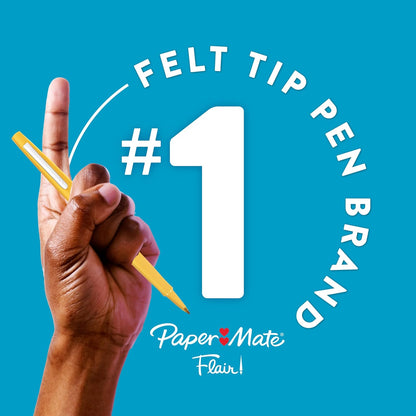 Paper_Mate_Flair_Felt_Tip_Pens,_Medium_Point_(0.7mm),_Blue,_12_Count_-_Teacher_Supplies,_Arts_&_Crafts,_Back_to_School
