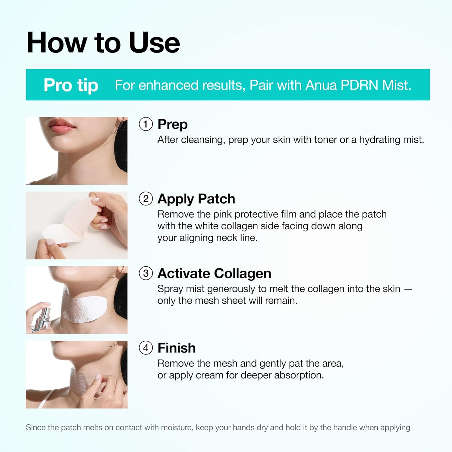 Anua_PDRN_Collagen_Melting_Patch_for_Neck,_Lifting_and_Firming,_Thin_Film_for_Neck_Fine_Lines_&_Forehead,_Plumping_Effect_with_Salmon_DNA,_Korean_Skincare,_0.02g_x_4EA,_Patch_Only