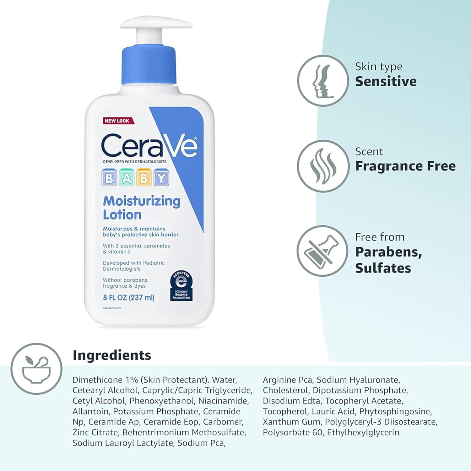 CeraVe_Baby_Lotion,_Gentle_Baby_Skin_Care_with_Ceramides,_Niacinamide_&_Vitamin_E,_Fragrance,_Paraben,_Dye_&_Phthalates_Free,_Lightweight_Moisturizer,_8_Ounce,_Packaging_May_Vary