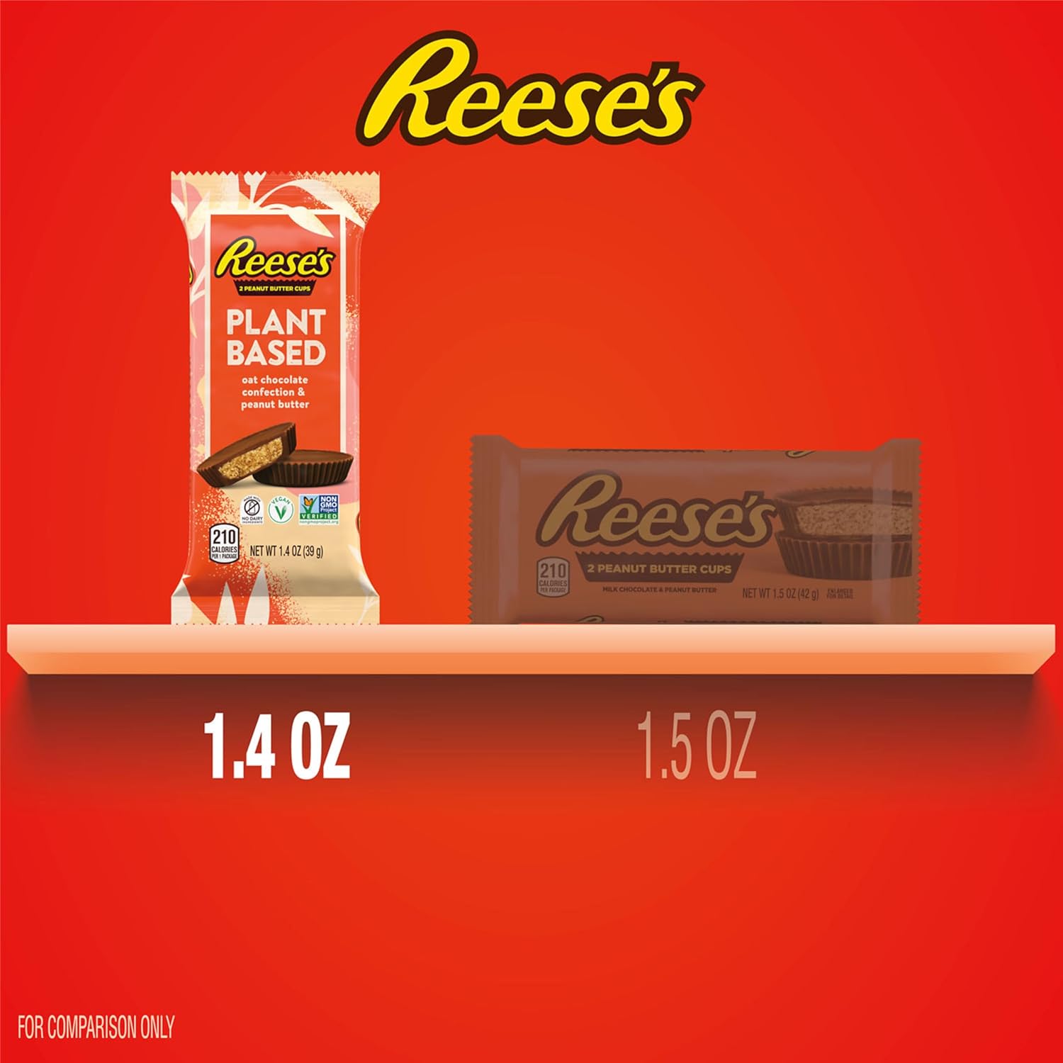 REESE'S_Plant_Based_Oat_Chocolate_Confection_Peanut_Butter_Cups,_Candy_Packs,_1.4_oz_(12_Count)