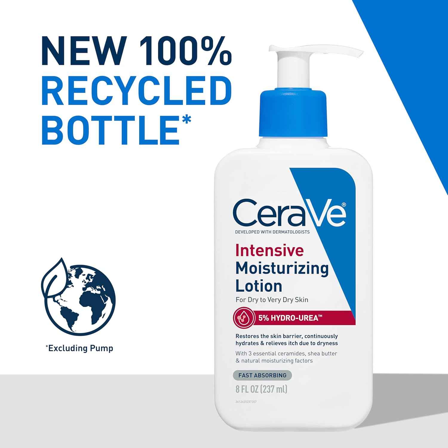 CeraVe Intensive Moisturizing Lotion, Hydro-Urea + Shea Butter, Body Lotion For Dry Skin, Relieves Signs Of Extra Dry Skin, Non Greasy Hydrating Cream For Rough, Tight, Red & Itchy Skin