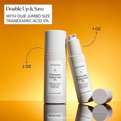 Naturium Tranexamic Topical Acid 5%, Face & Skin Care, with Kojic Acid, Niacinamide & Licorice Root, 1 oz