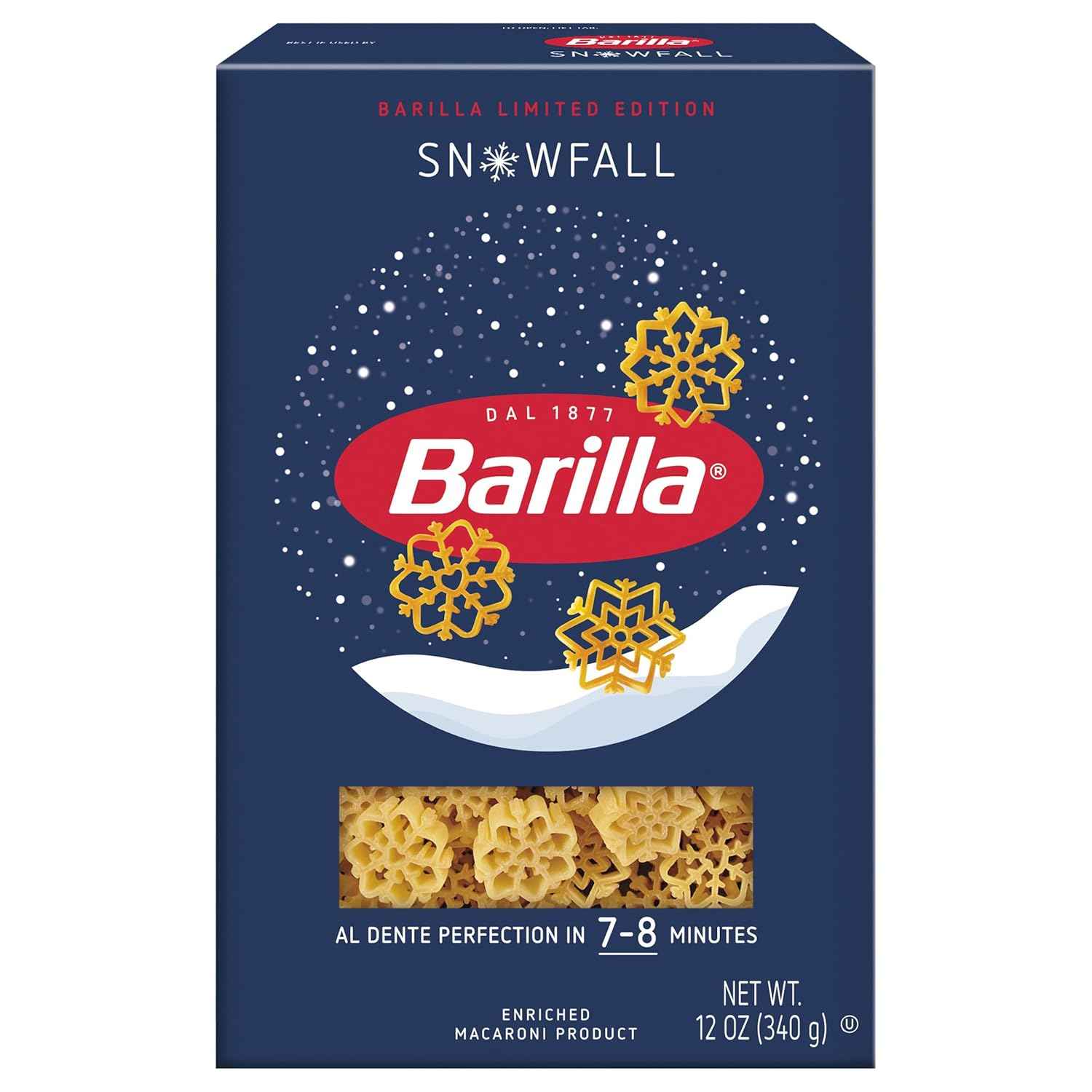 Barilla, Limited Edition Snowfall Pasta, 12 Ounce