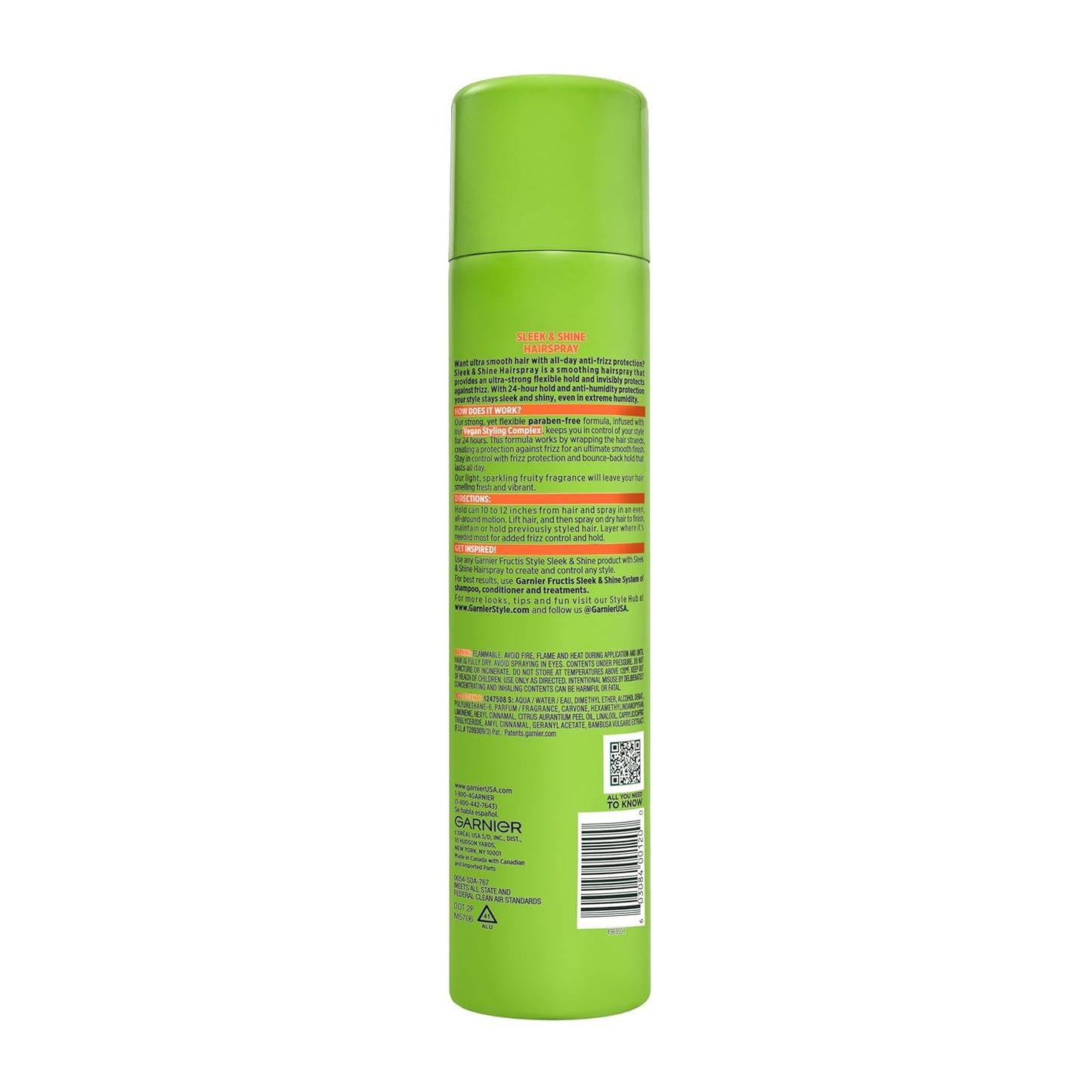 Garnier_Fructis_Style_Sleek_and_Shine_Anti-Humidity_Hairspray,_Ultra_Strong_Hold,_Frizz_Protection_8.25_Oz,_1_Count_(Packaging_May_Vary)