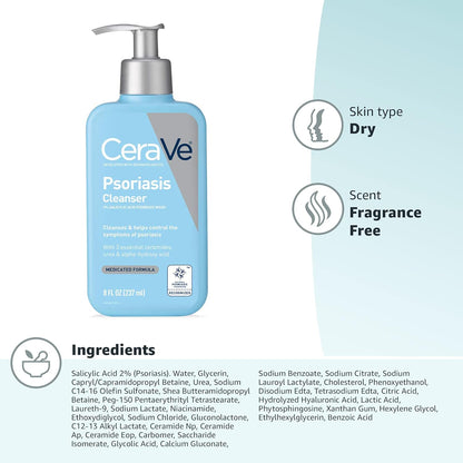 CeraVe_Cleanser_for_Psoriasis_Treatment,_With_Salicylic_Acid_for_Dry_Skin_Itch_Relief_&_Latic_Acid_for_Exfoliation,_Fragrance_Free_&_Allergy_Tested,_8_Ounce