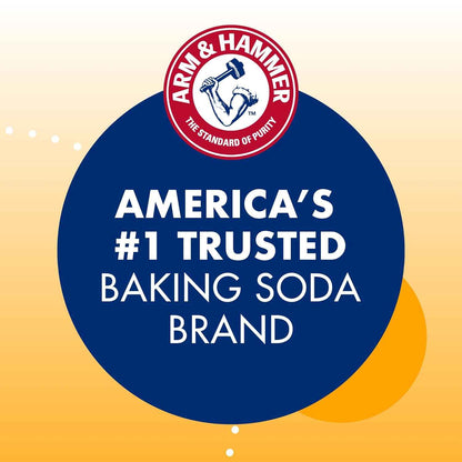 ARM & HAMMER Baking Soda, Multi-Purpose 100% Pure Sodium Bicarbonate Powder for Cooking, Baking, Cleaning, Laundry, Deodorizing, DIY & More