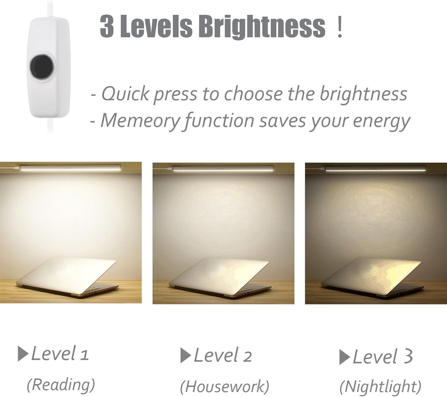 ASOKO_Under_Cabinet_Led_Lighting,_Light_Strip_Bar,_Daylight_White/Warm_White/Cool_White__Dimmable_Plug_in_USB_Light,_Small_Thin_Led_Under_Counter_Lighting_for_Kitchen/Room/Shelf/Desk/Display_Case