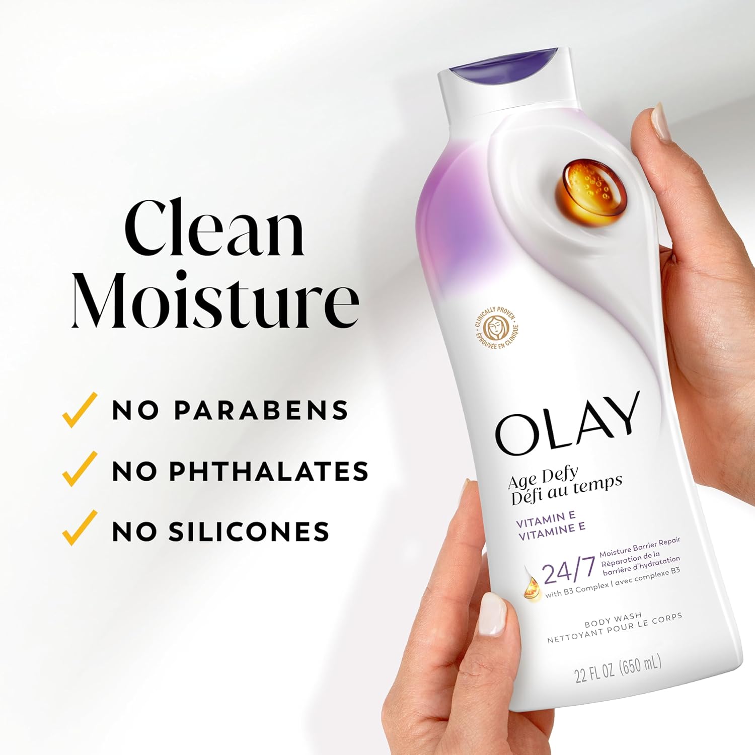 Olay_Body_Wash_for_Women,_Age_Defying_with_Vitamin_E,_24hr_Moisturizing,_Hydrating_&_Refreshing,_B3_Vitamin_Complex,_Free_of_Parabens_&_Phthalates,_for_All_Skin_Types,_Scented,_22_fl_oz_(Pack_of_4)