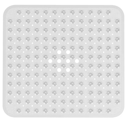 AmazerBath Bath Tub Mat, Medium Size 27.6 x 15 Inches Non-Slip Shower Mats with Suction Cups and Drain Holes, Bathroom Bathtub Mats Machine Washable