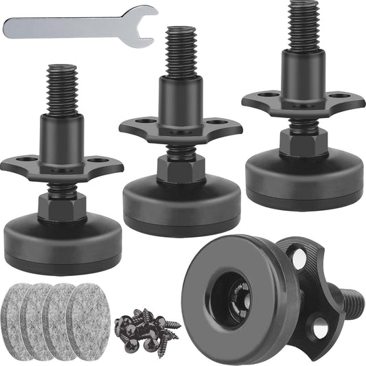 Anwenk_Adjustable_Leveling_Feet_Furniture_Levelers_Table_Feet_Heavy_Duty_Leg_Levelers_for_Cabinets_Sofa_Tables_Chairs,Support_1320LBs,_T-Nut_Kit_3/8”-16_Thread,_Large_Base-_4_Pack,_Black