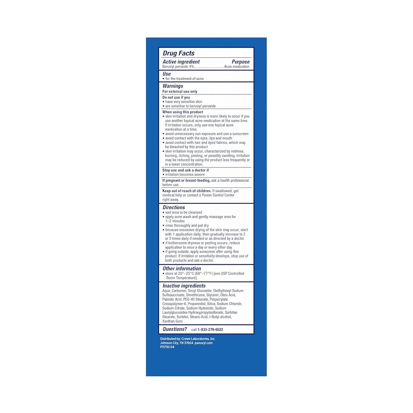PanOxyl_Antimicrobial_Acne_Creamy_Wash,_4%_Benzoyl_Peroxide,_6_Ounce