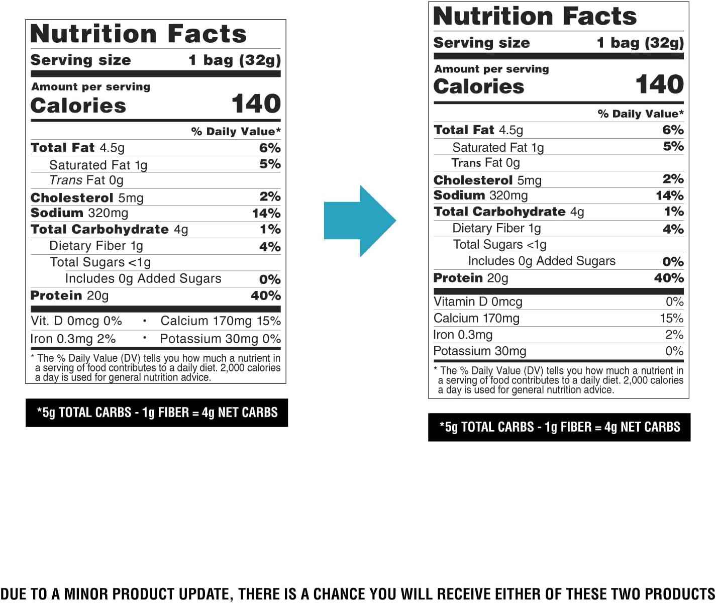 Quest Nutrition Tortilla Style Protein Chips, 20g Protein, 3g Net Carbs, Low Carb, Gluten Free, 1.1 oz