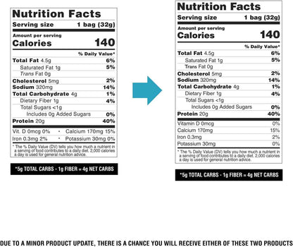 Quest Nutrition Tortilla Style Protein Chips, 20g Protein, 3g Net Carbs, Low Carb, Gluten Free, 1.1 oz