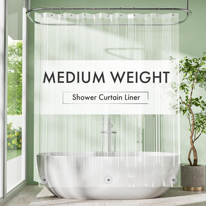 Amazer_Extra_Long_Shower_Curtain_Liner_72_x_84_Clear_Shower_Liner_Medium_Weight_PEVA_Waterproof_Inside_Shower_Curtains_for_Bathroom_with_3_Magnets_and_Rustproof_Grommets