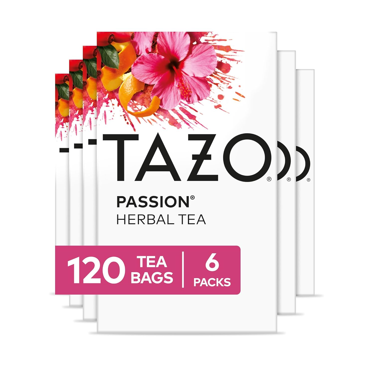 TAZO_Passion_Herbal_Tea_Bags,_Iced_or_Hot,_Caffeine-Free,_120_Total_Tea_Bags_(20ct_-_Pack_of_6)