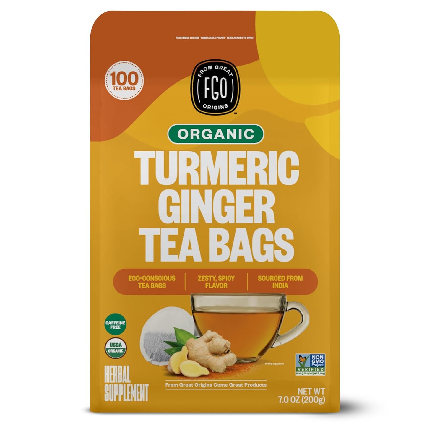 FGO_Organic_Turmeric_Ginger_Tea,_Eco-Conscious_Tea_Bags,_100_Count,_Packaging_May_Vary_(Pack_of_1)