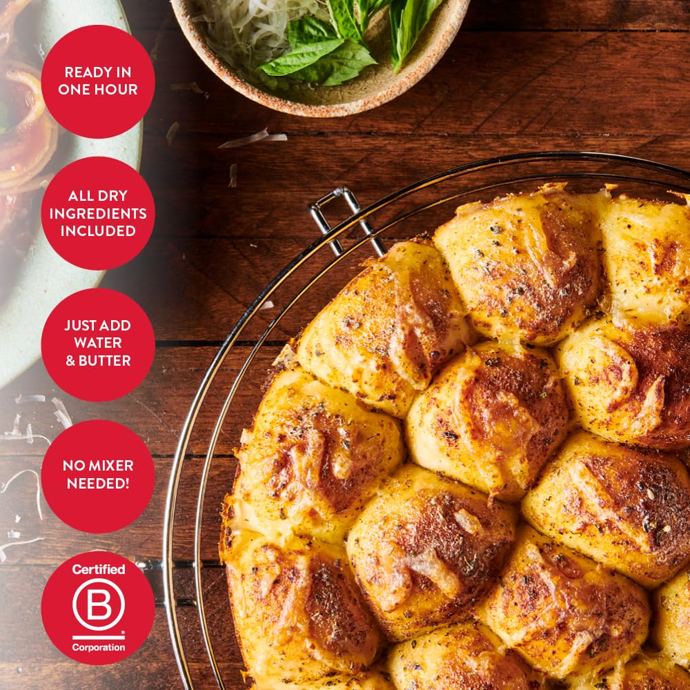 King_Arthur_Baking_Company_Pull-Apart_Garlic_Bread_Mix_Kit_15.25_oz.,_Baking_Mix_-_Ready_in_1_hour