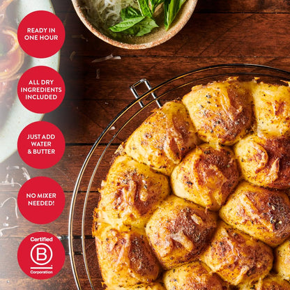 King_Arthur_Baking_Company_Pull-Apart_Garlic_Bread_Mix_Kit_15.25_oz.,_Baking_Mix_-_Ready_in_1_hour