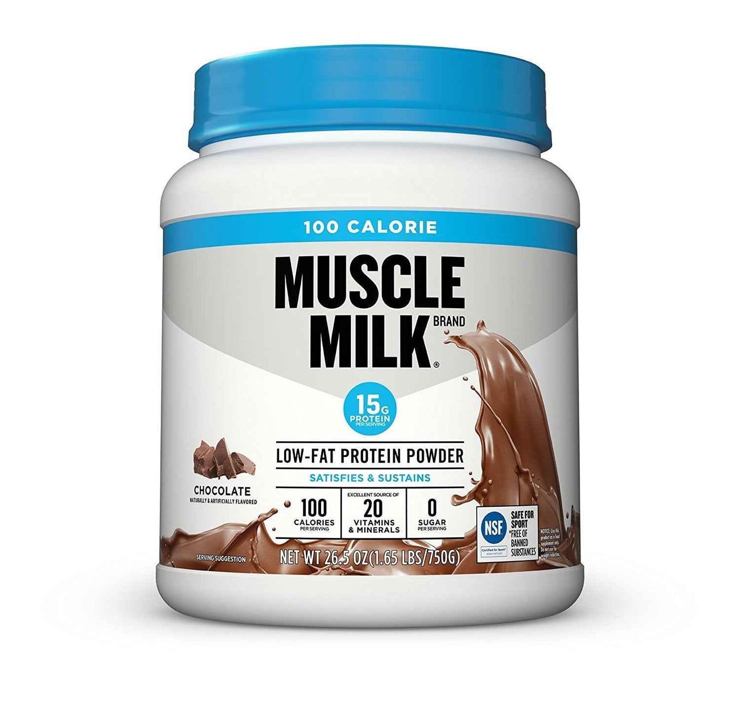 Muscle Milk ZERO, 100 Calorie Protein Powder, 15g Protein
