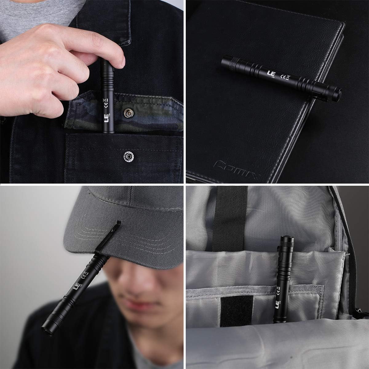 LE_LED_Pen_Flashlights,_Lightweight,_Mini,_Waterproof_Pocket_Flashlight_with_Clip,_2_Pack_Small_Flashlights_for_Inspection,_Work,_Emergency