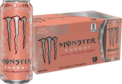 Monster Energy Ultra Variety Pack, PKZSD, Sugar Free Energy Drink, 16 Ounce | Pack of 15