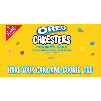OREO Cakesters Confetti Cake Soft Snack Cakes, 5-2.02 oz Snack Packs