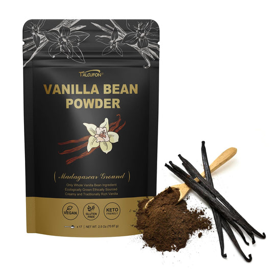 TALCUFON_Madagascar_Ground_Vanilla_Bean_Powder,_100%_Ground_Vanilla_Beans,_No_Fillers_and_Additives,_Gluten_Free,_Non-GMO_Great_for_Coffee,_Baking,_Shakes_2.5_Oz
