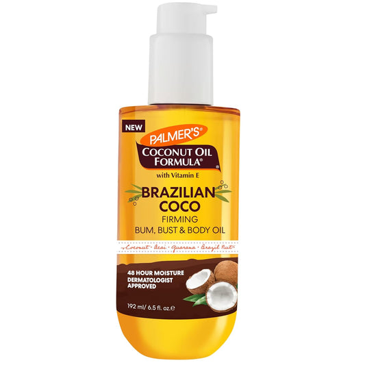 Palmer's_Coconut_Oil_Formula_Brazilian_Coco_Firming_Body_Oil_with_Vitamin_E,_6.5_Fl_Oz,_Helps_with_Skin_Tightening_&_Firming_of_Bum,_Bust_&_Belly,_Provides_48Hr_Moisture,_Dermatologist_Approved