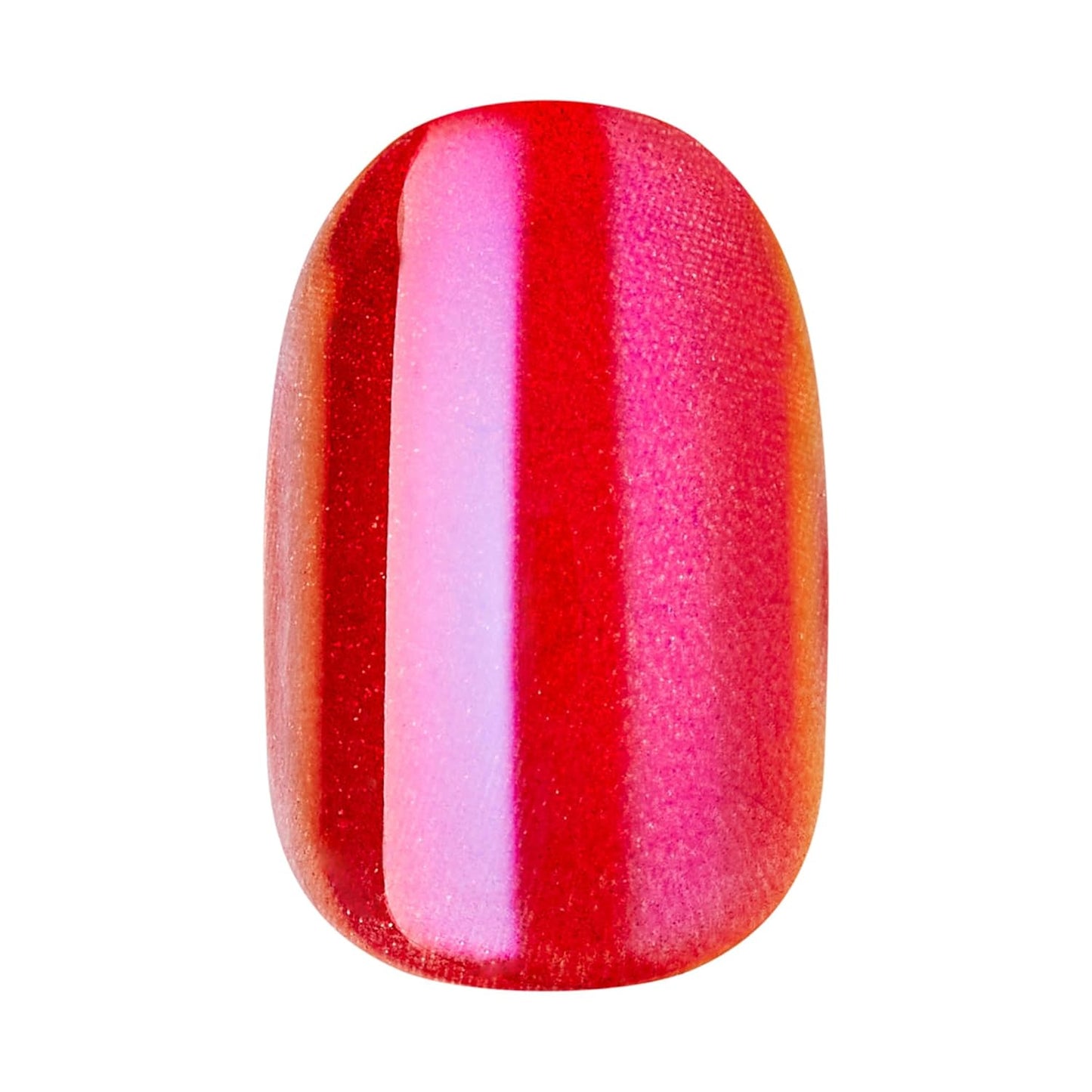 KISS_colorFX_by_imPRESS_Press_On_Nails_,_‘Floating’,_Solid_Red_with_Pearlescent_Finish,_Short_Oval,_IMPROVED_adhesive,_Includes_30_Fake_Nails,_Prep_Pad,_1_Manicure_Stick,_1_Mini_Nail_File