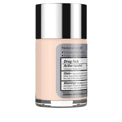Neutrogena Healthy Skin Liquid Foundation Makeup with Broad Spectrum SPF 20 Sunscreen, Lightweight, Medium Coverage Makeup with Sunscreen and Pro-Vitamin B5