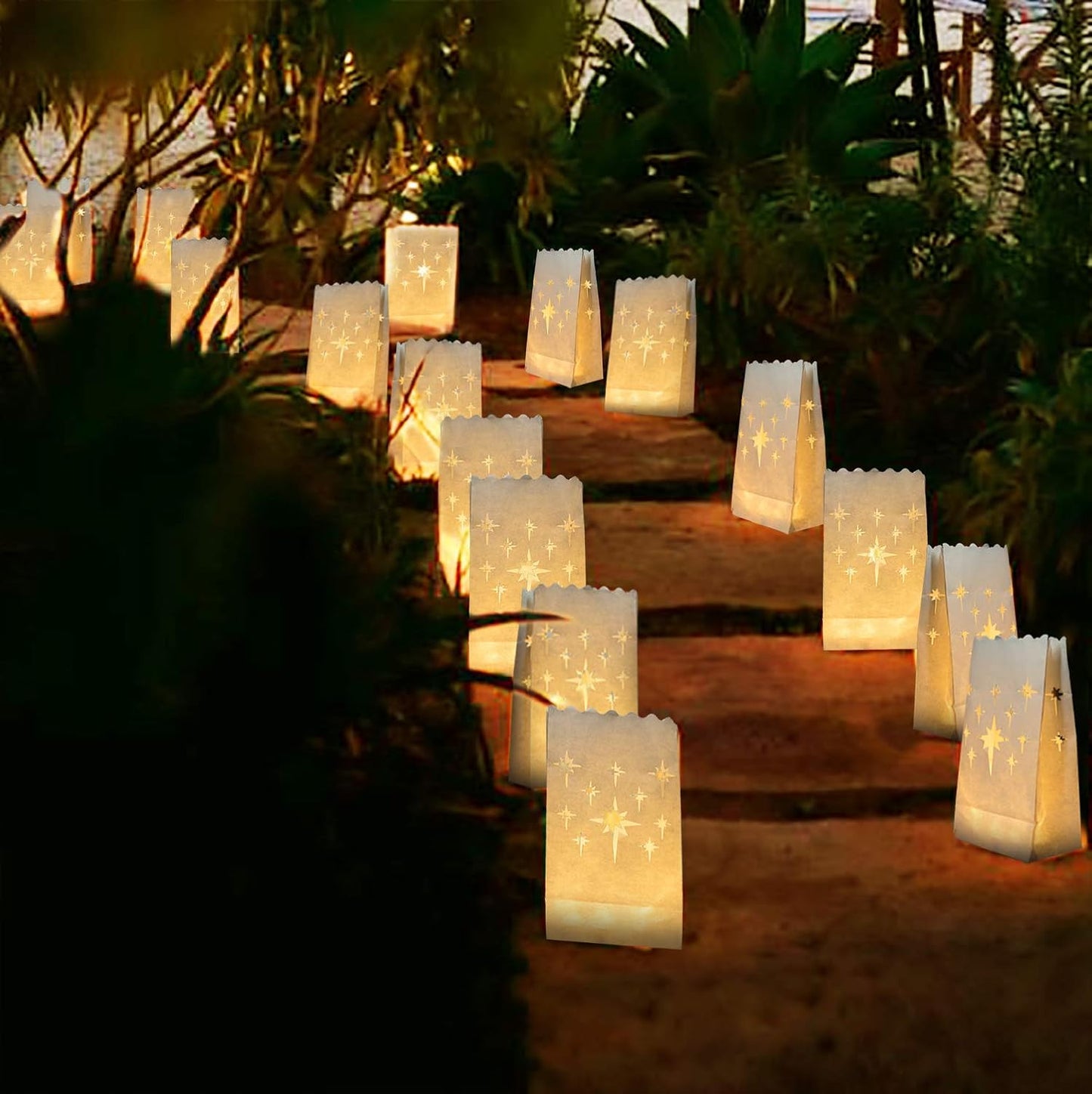Homemory_Luminary_Bags_with_Flameless_LED_Tealights,_24_Bags,_Warm_White_Lights,_Electric_Tea_Candles_for_Wedding,_Party,_Christmas,_150+_Hours
