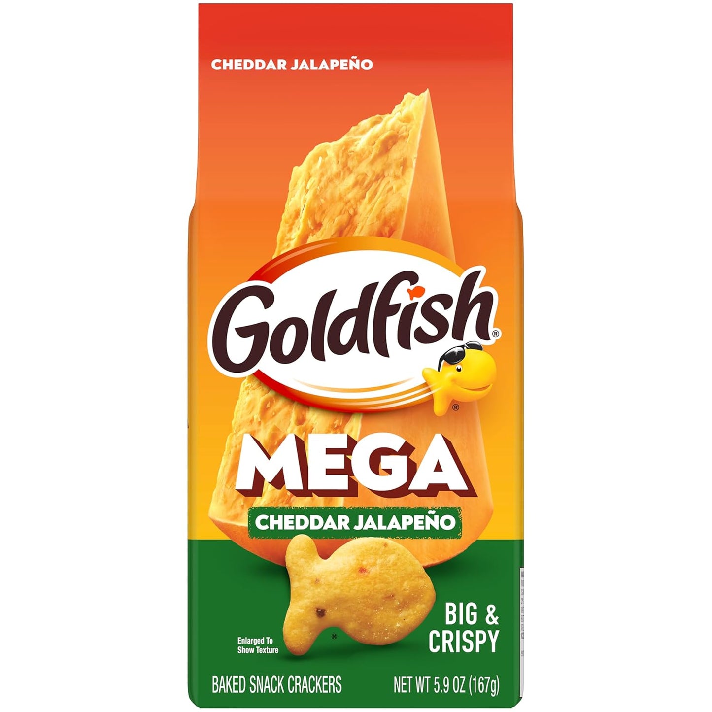 Goldfish_Mega_Bites_Cheddar_Jalapeño_Crackers,_5.9_Oz_Bag