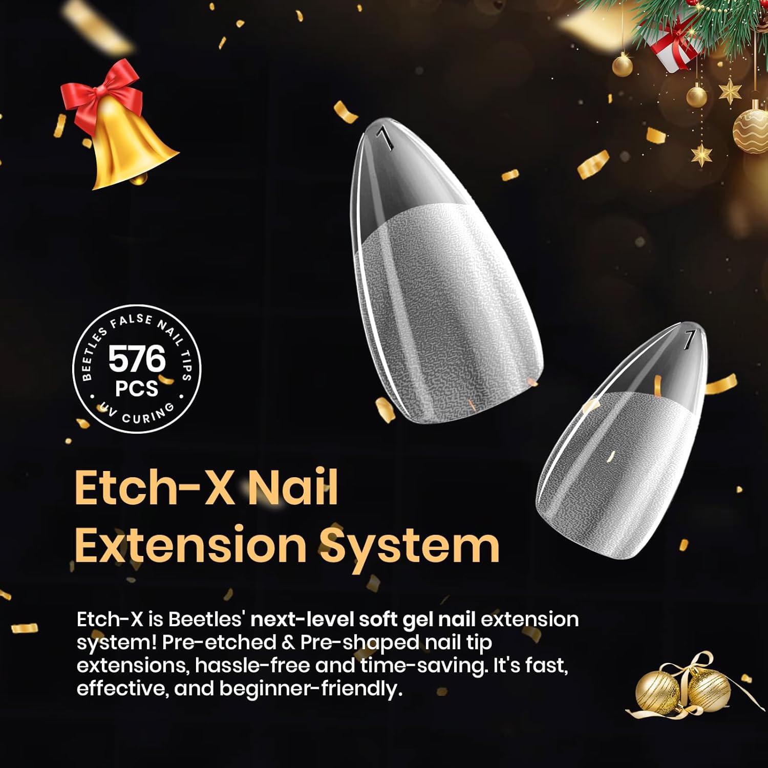 Beetles_Gel_Nail_Tips_576Pcs_Pre-shape_Short_Almond_Etch-X_Nail_Tips,12_Sizes_Soft_Acrylic_False_Nail_Tips_Half_Matte_Full_Cover_Easy_DIY_Press_On_Nail_Extensions_Art_Salon_Gift_Set_for_Women