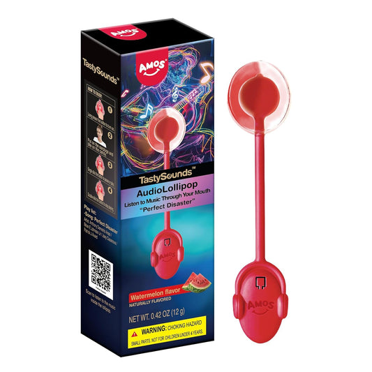 Amos_Music_Lollipop_Candy,_Audio_Singing_Lollipop,_Unique_Gift_for_Friends,_Individually_Wrapped_Natural_Watermelon_Flavor_(1_Pack)