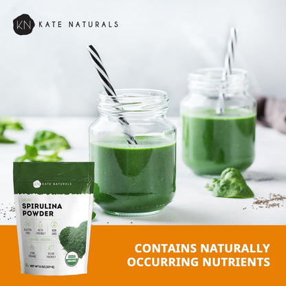 Kate_Naturals_Organic_Spirulina_Powder_for_Immune_Support_and_Antioxidants._Nutrient_Dense_Superfood_Supplement_(8_oz,_USDA_Certified,_Non-GMO,_Gluten-_Free)