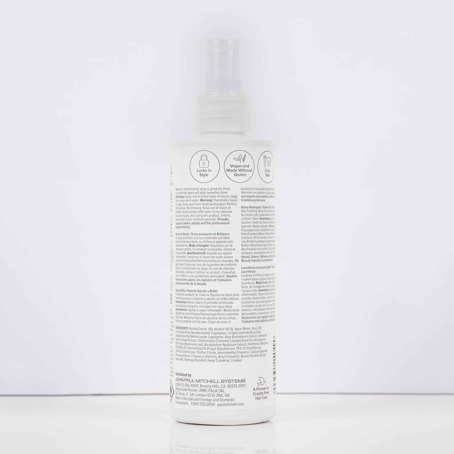 Paul Mitchell Freeze and Shine Super Hairspray, Maximum Hold, Shiny Finish Hairspray, For Coarse Hair