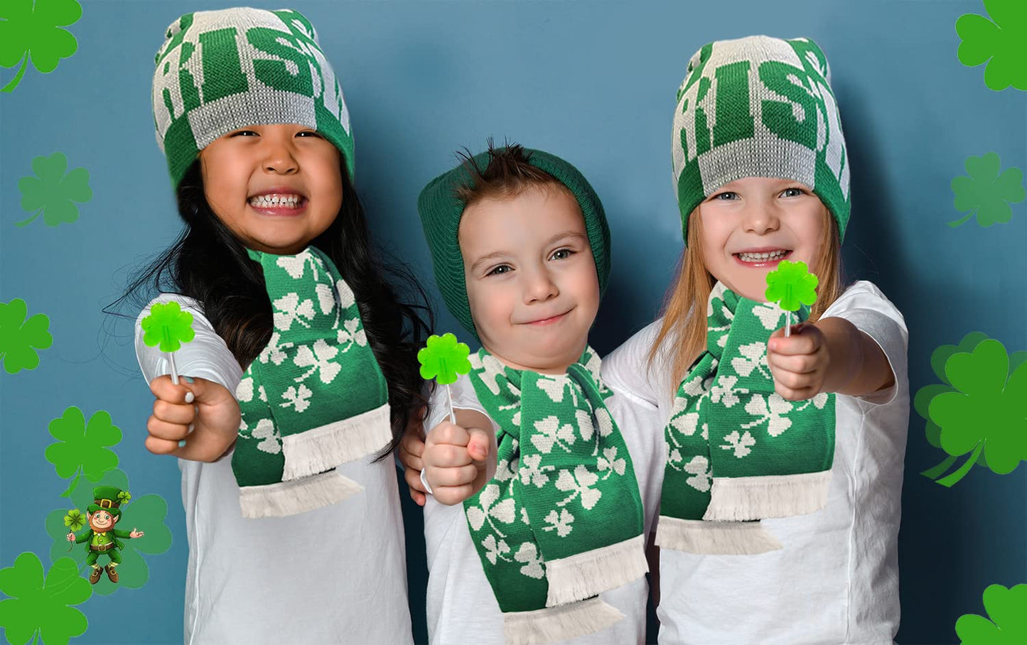 St._Patrick's_Day_25_Green_Shamrock_Lollipops,_Clover_Candy_Suckers,_Party_Favor,_Individually_Wrapped_(25-Pack)_Green_Apple_Flavor