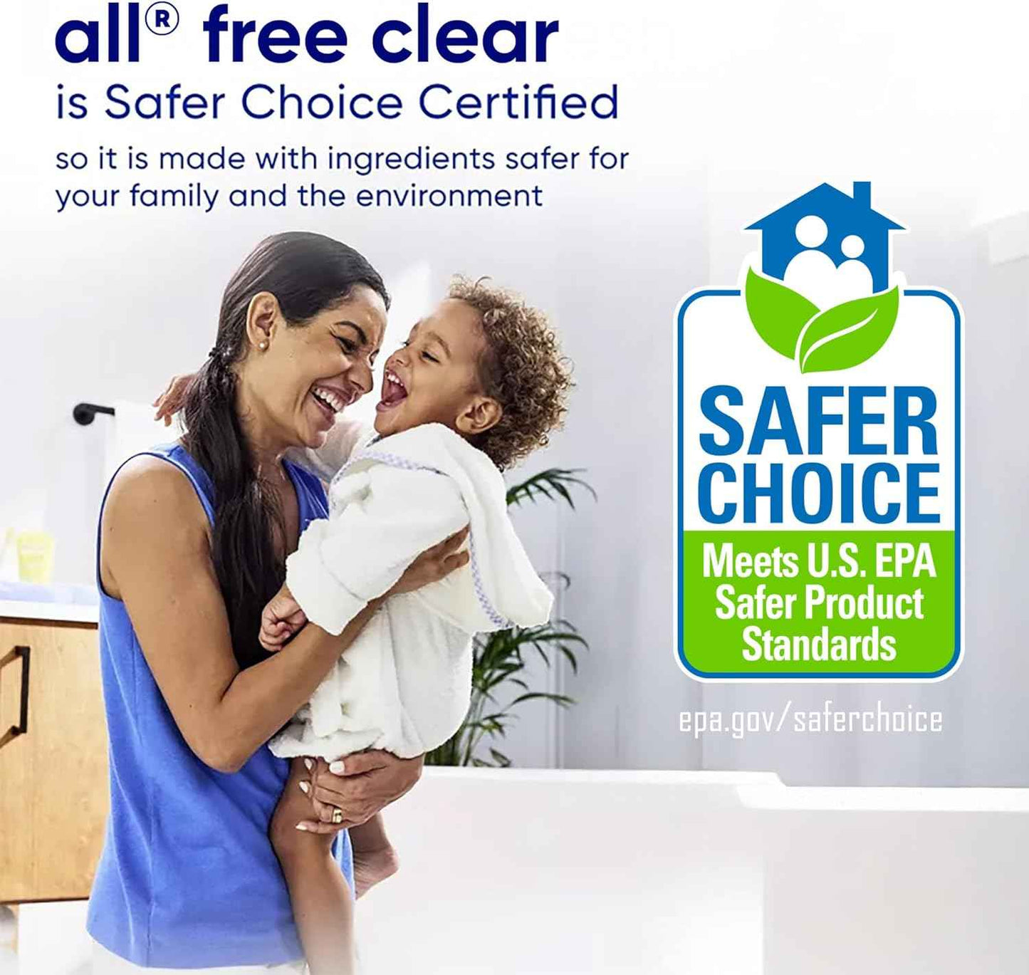 all free clear, Original, Liquid Laundry Detergent for Sensitive Skin, Unscented and Hypoallergenic, Concentrated, 50oz, 66 Loads
