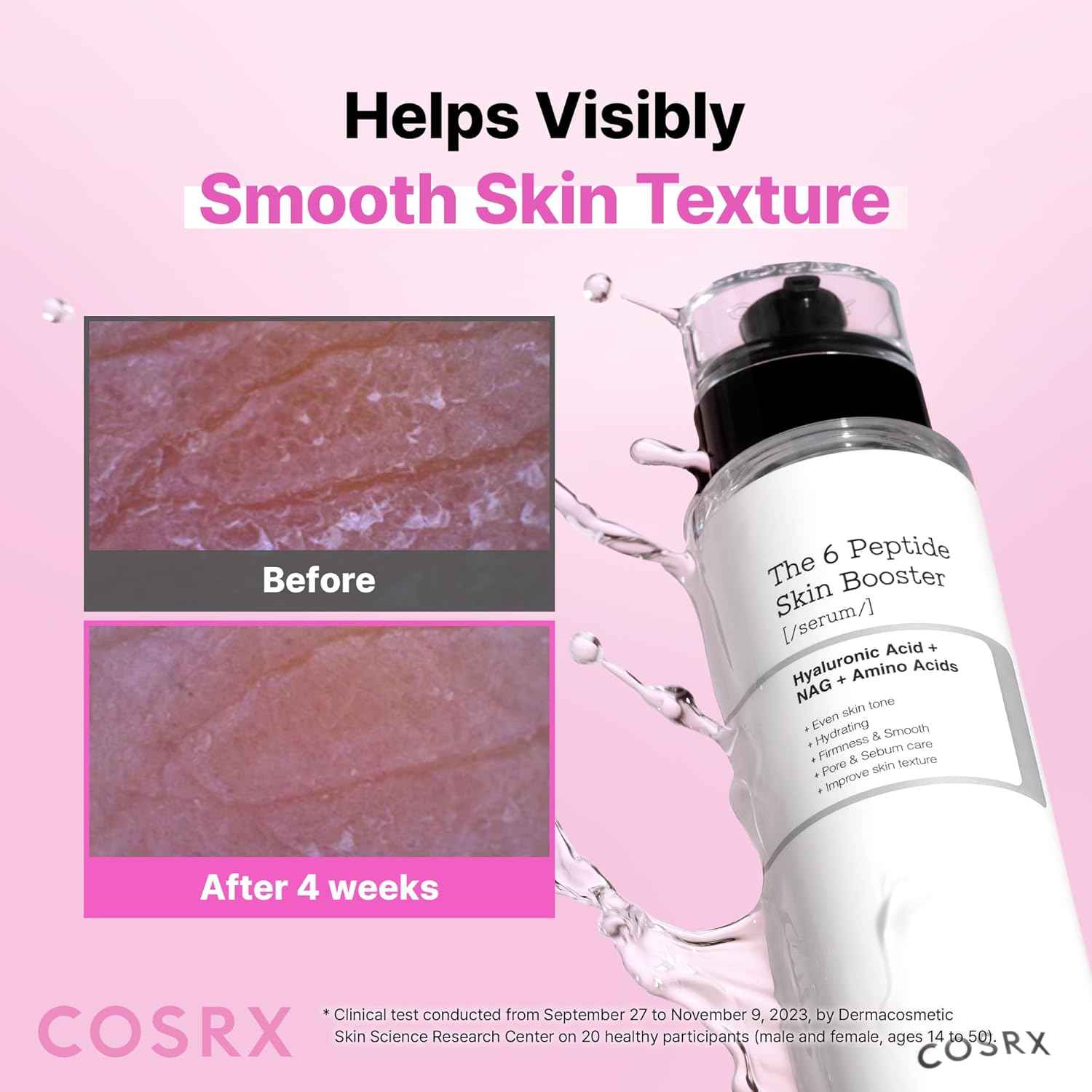 COSRX 6X Peptide Collagen Skin Booster Toner Serum for Dull & Uneven Skin, Preps Skin with Copper Peptides, GHK-Cu, Skin Renewal Boosting Facial Essence, Korean Skin Care, 5.07 oz, Mothers Day Gifts