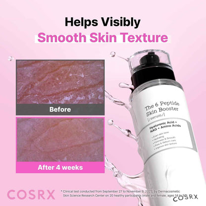 COSRX 6X Peptide Collagen Skin Booster Toner Serum for Dull & Uneven Skin, Preps Skin with Copper Peptides, GHK-Cu, Skin Renewal Boosting Facial Essence, Korean Skin Care, 5.07 oz, Mothers Day Gifts