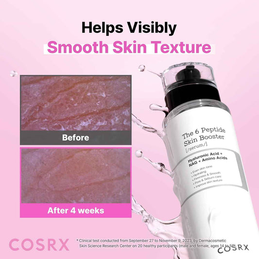 COSRX 6X Peptide Collagen Skin Booster Toner Serum for Dull & Uneven Skin, Preps Skin with Copper Peptides, GHK-Cu, Skin Renewal Boosting Facial Essence, Korean Skin Care, 5.07 oz, Mothers Day Gifts