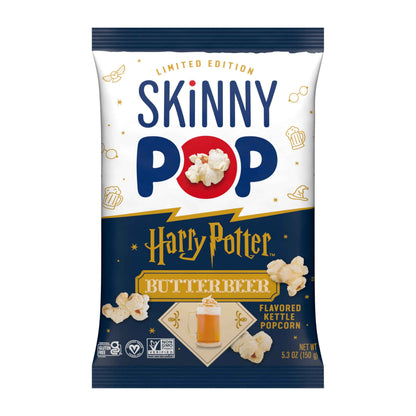 SkinnyPop Flavored Kettle Popcorn, Harry Potter Snacks, Gluten Free, Vegan, Non-GMO, Dairy Free, SkinnyPop, 5.3oz Grocery Sized Bag