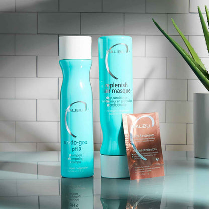 Malibu C Un-Do-Goo Clarifying Shampoo - Removes Product Build Up and Resins from Hair - Shine Restoring, Sulfate-Free Cleanser