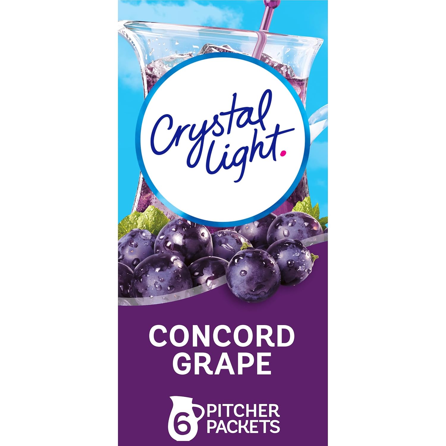 Crystal_Light_Concord_Grape_Artificially_Flavored_Powdered_Drink_Mix,_6_ct_Pitcher_Packets