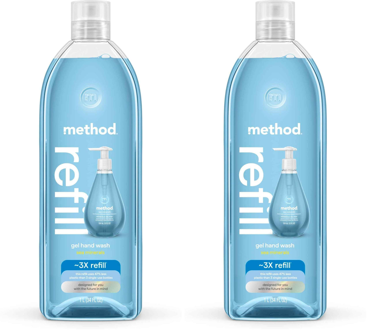 Method Gel Hand Soap Refill, Sea Minerals, 34 Fl Oz